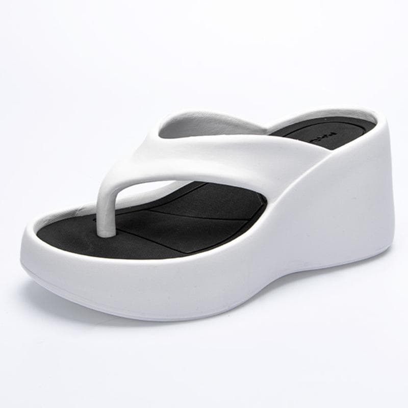 Eva Thick Platform Thong Flip Flops Women Slippers Summer Shoes Memory Foam Orthopedic Slides Clip Toe Beach Flat Sandals 39