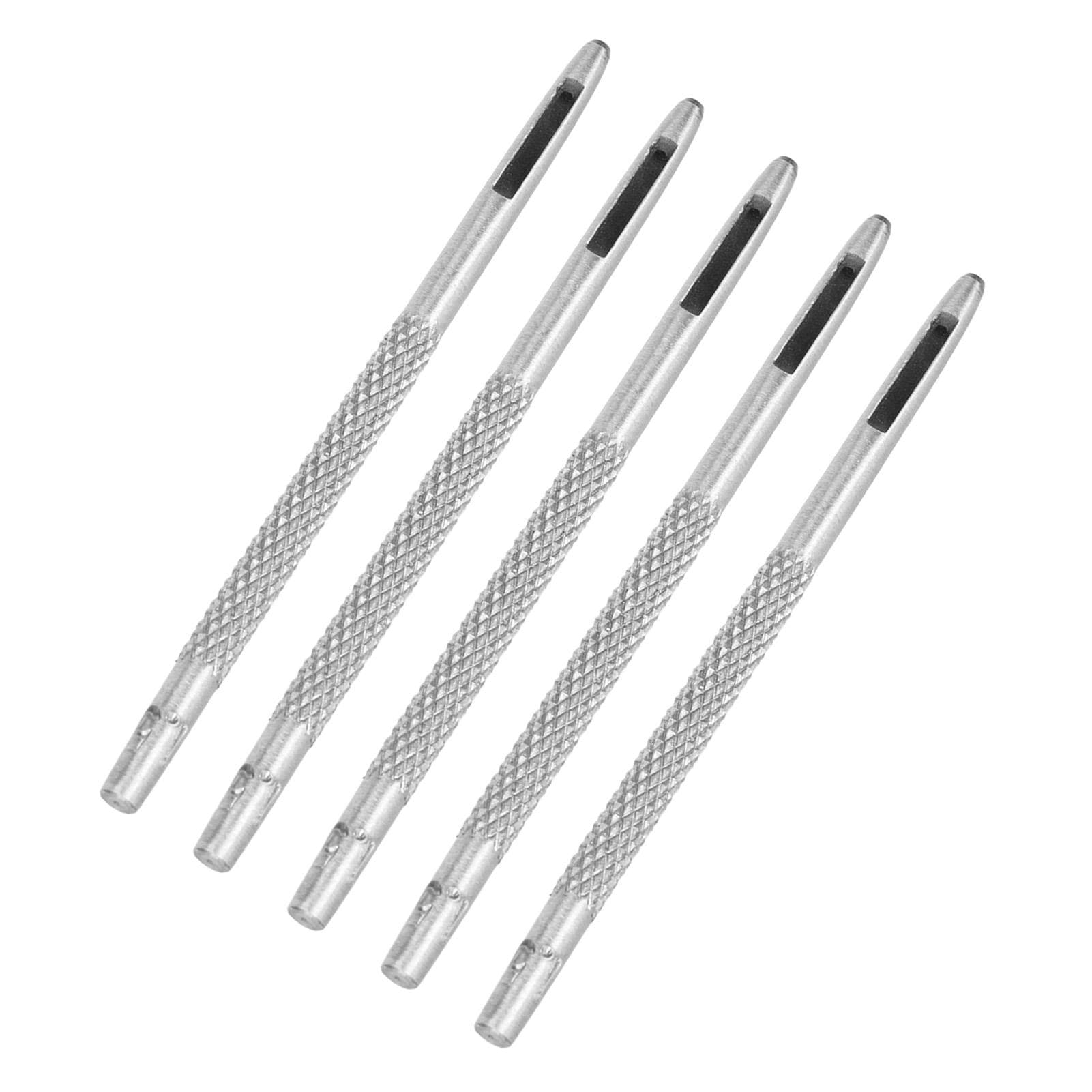 20Pcs Leather Hole Punch Carbon Steel Chromeplated Assorted Sizes Leather Punch Tool for Watch Band 1.5mm