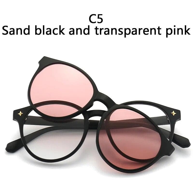 Women Polarized Optical Magnetic Sunglasses Clip Magnet Clip On Sunglasses Clip on Sun Glasses Frame
