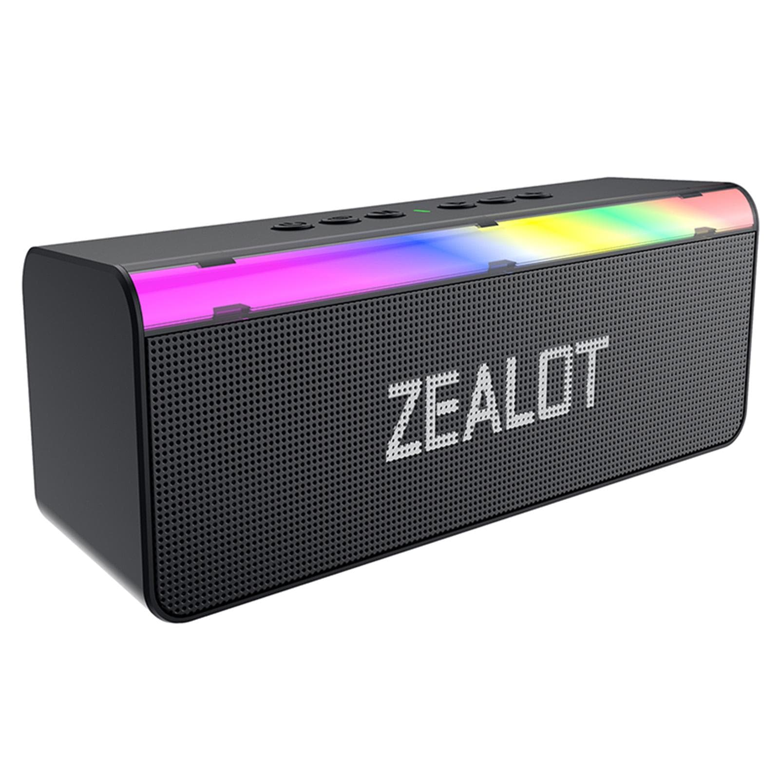S72 BT Wireless Speaker Stereo Pairing Speaker with 20W Booming Sound & Colorful LED Lights black