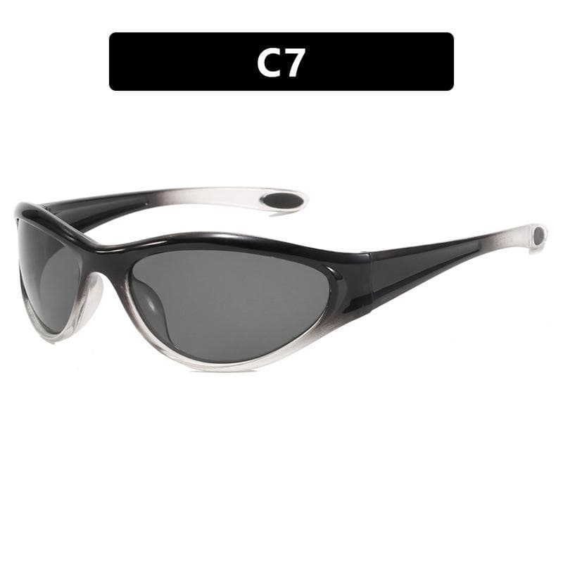 Summer Spicy Girl Y2K Sunglasses Women Men UV400 Outdoor Sunshade Sports Cycling Eyewear Fashion Gafas De Sol As shown in the figu