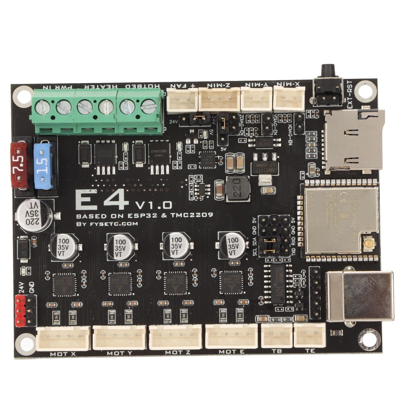 3D Printer Motherboard 240MHz 12V To 24V Support WiFi Bluetooth E4 V1.0 ESP32 Controller Board
