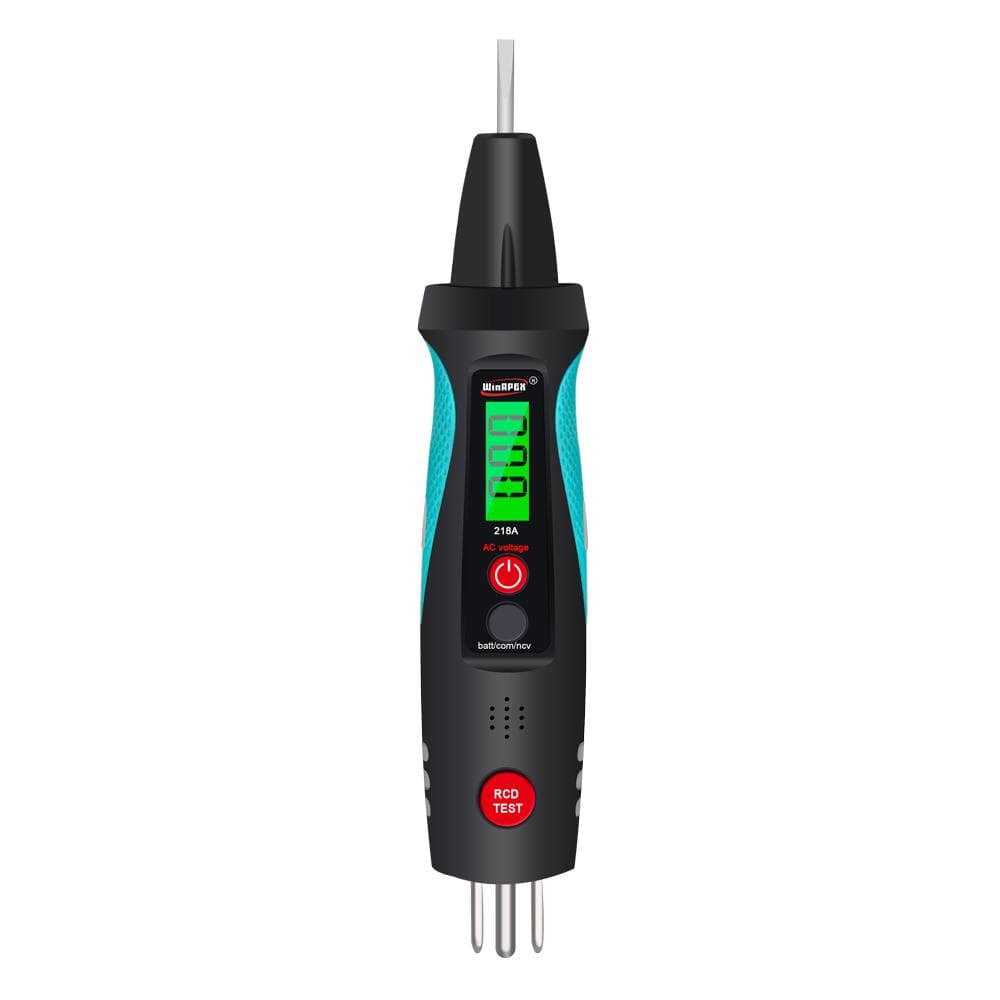 2in1 Socket Circuit Analyzer Intelligent Voltage Tester 12-300ACV Socket Tester 1.5V9V Battery multicolour