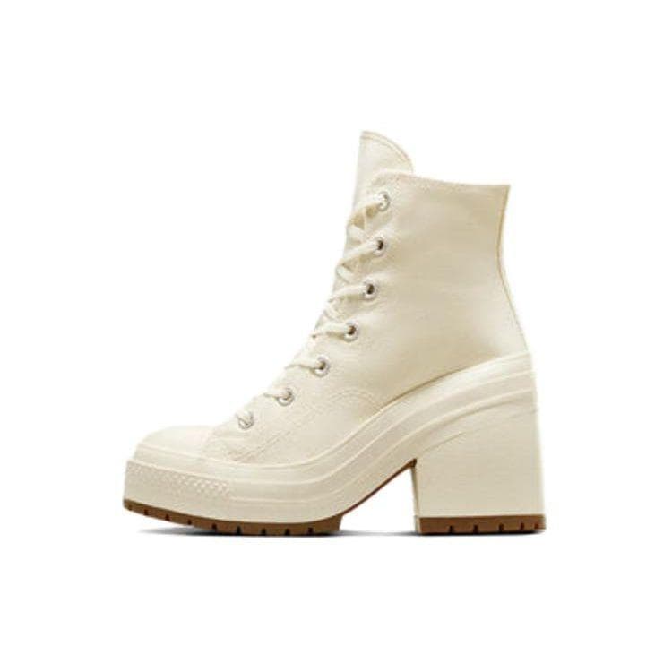 Converse Chuck 70 High De Luxe Heel Egret Men Sneakers Cream Black A05348C 44.5
