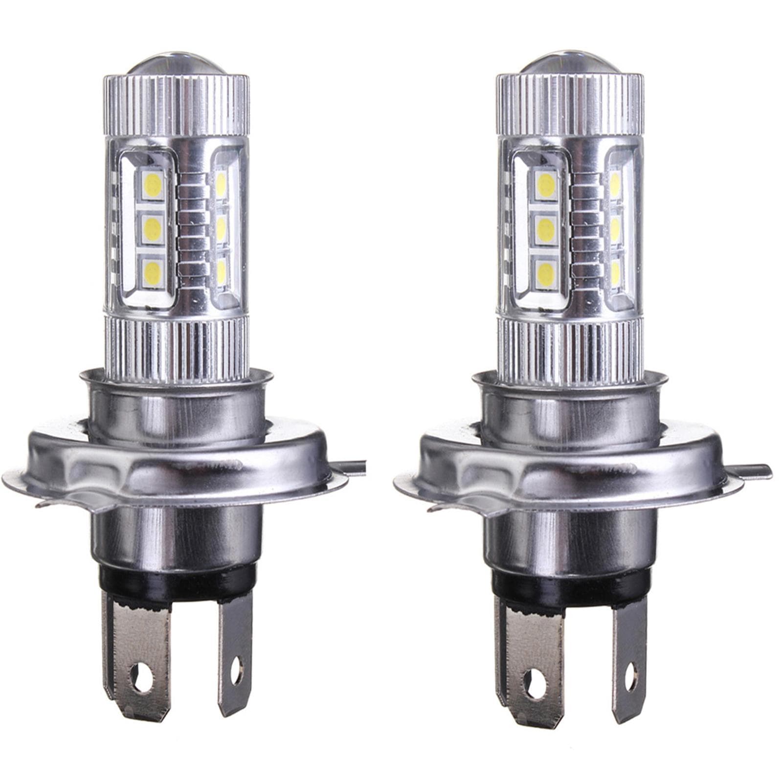 H4 9003 HB2 80W 8000LM 8000K LED Headlight Bulbs Kit Fog Light Kit High Low Beam Bright 1pcs/2pcs 2pcs silver
