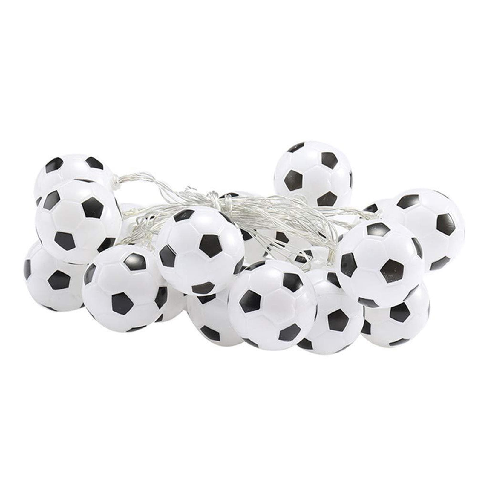 10 LED Football String Lights Indoor Football Outdoor Fairy Lights Garden Accessories Soccer Shaped normal light 3m white