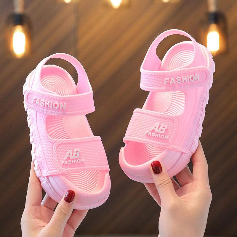 Baby Summer New Children's Soft Sole Beach Shoes Boys' Sports Sandals Breathable Baotou Baby Shoes Men's Summer 23/24 pink