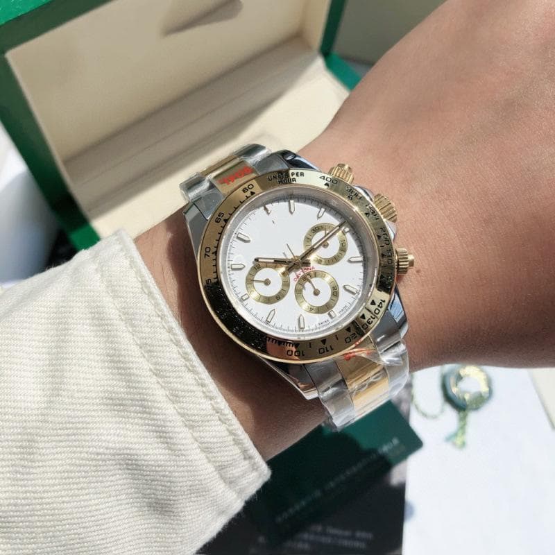 Rolex Daytona Series Men's Two-Tone Panda Automatic Mechanical Watch