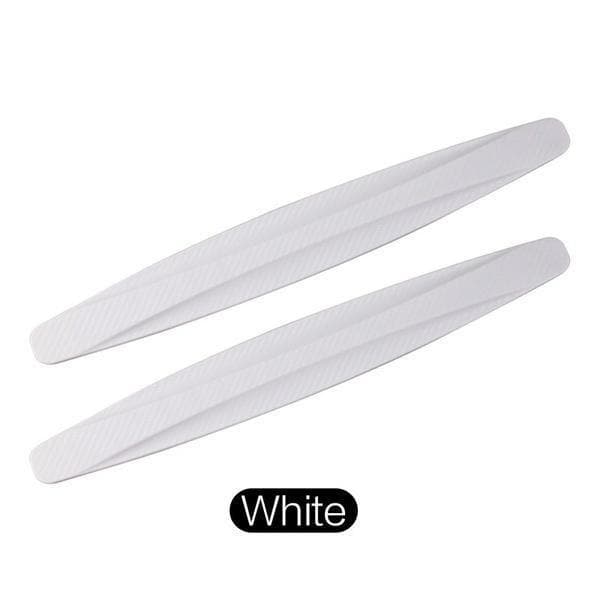2/4Pcs Car Bumper Protector Strip Anti-Collision Patch Guard Corner Protection Strips Scratch Protector Anti-collision Auto Accessories 2pcs white