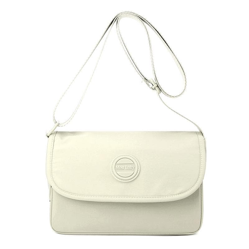 Women's Lightweight Crossbody Bag Nylon Water-Repellent Shoulder Bag beige