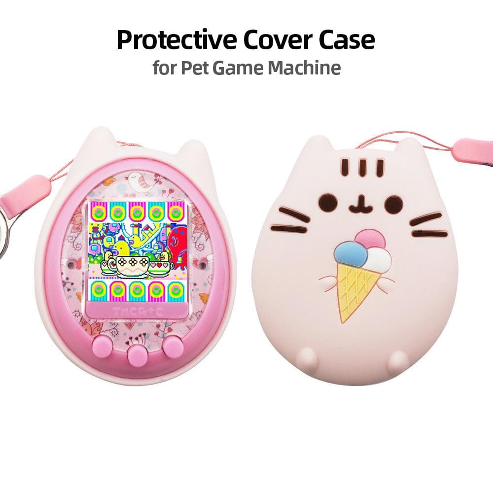 Protective Cover Shell Pet Game Machine Silicone Case for Cartoon Electronic Pet Game Machine pink