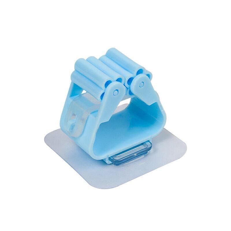 Mop Holder Wall Mounted Mop Organizer Holder Brush Broom Hanger Storage Rack Kitchen Hanger Clip Seamless Mop Hook