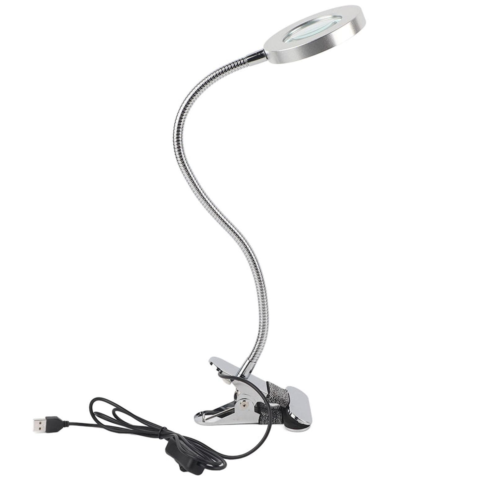 Portable Permanent Makeup Tattoo Reading 2.5 Times Magnifier Magnifying USB Light Lamp
