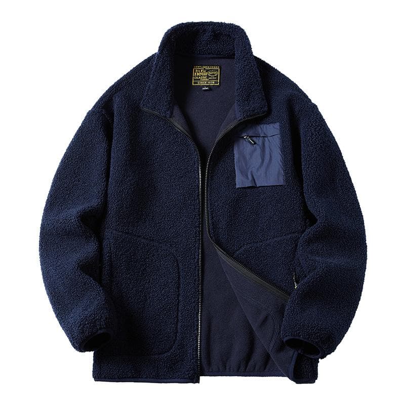 Lamb Fleece Jacket Men's Autumn New Fleece Jacket Polar Jacket Youth Teddy Fleece Men's and Women's Couple Wear Fleece Jacket 4XL