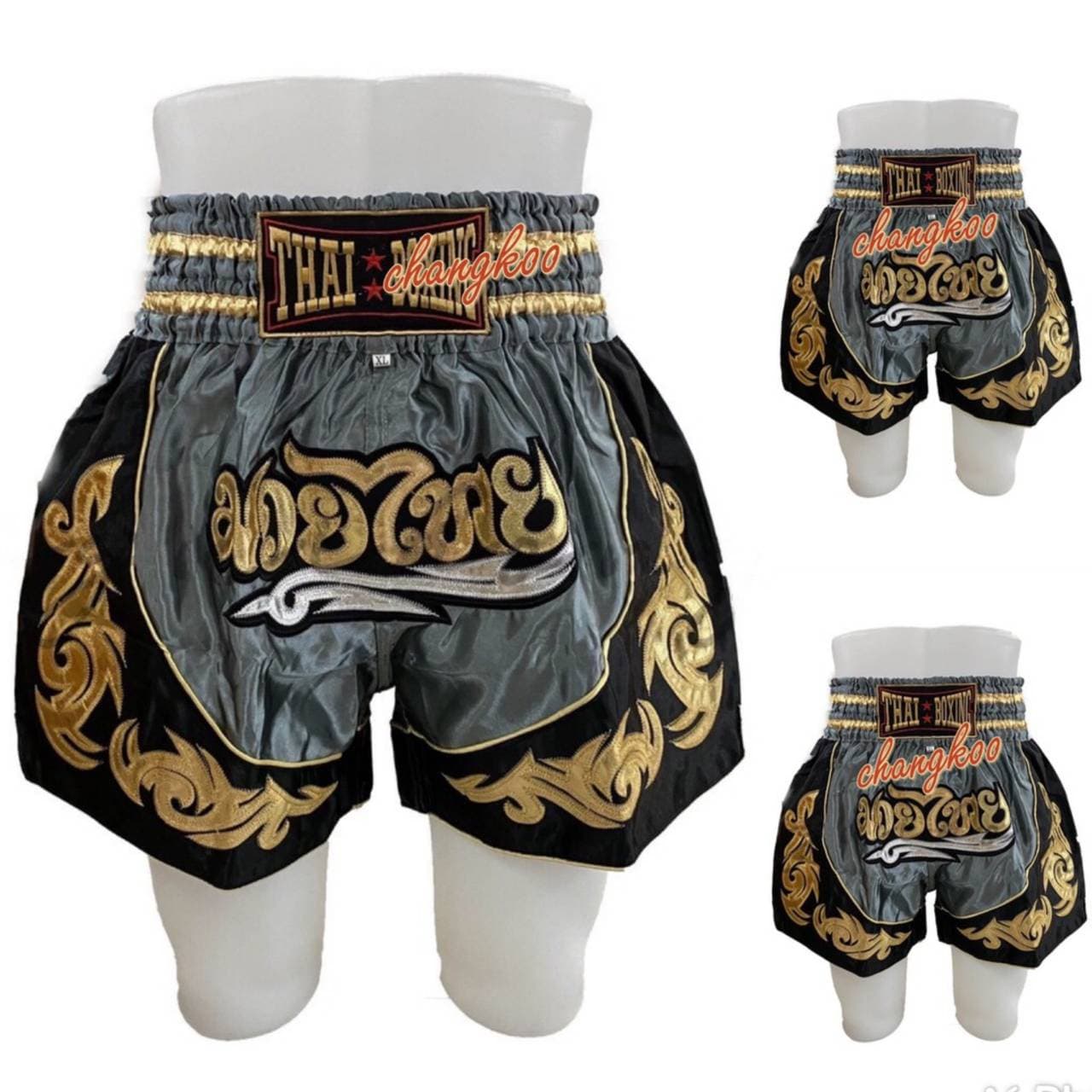 Muay Thai Thai Kick Boxing Shorts Fight Boxer MMA Training Martial Art Satin 8 xl
