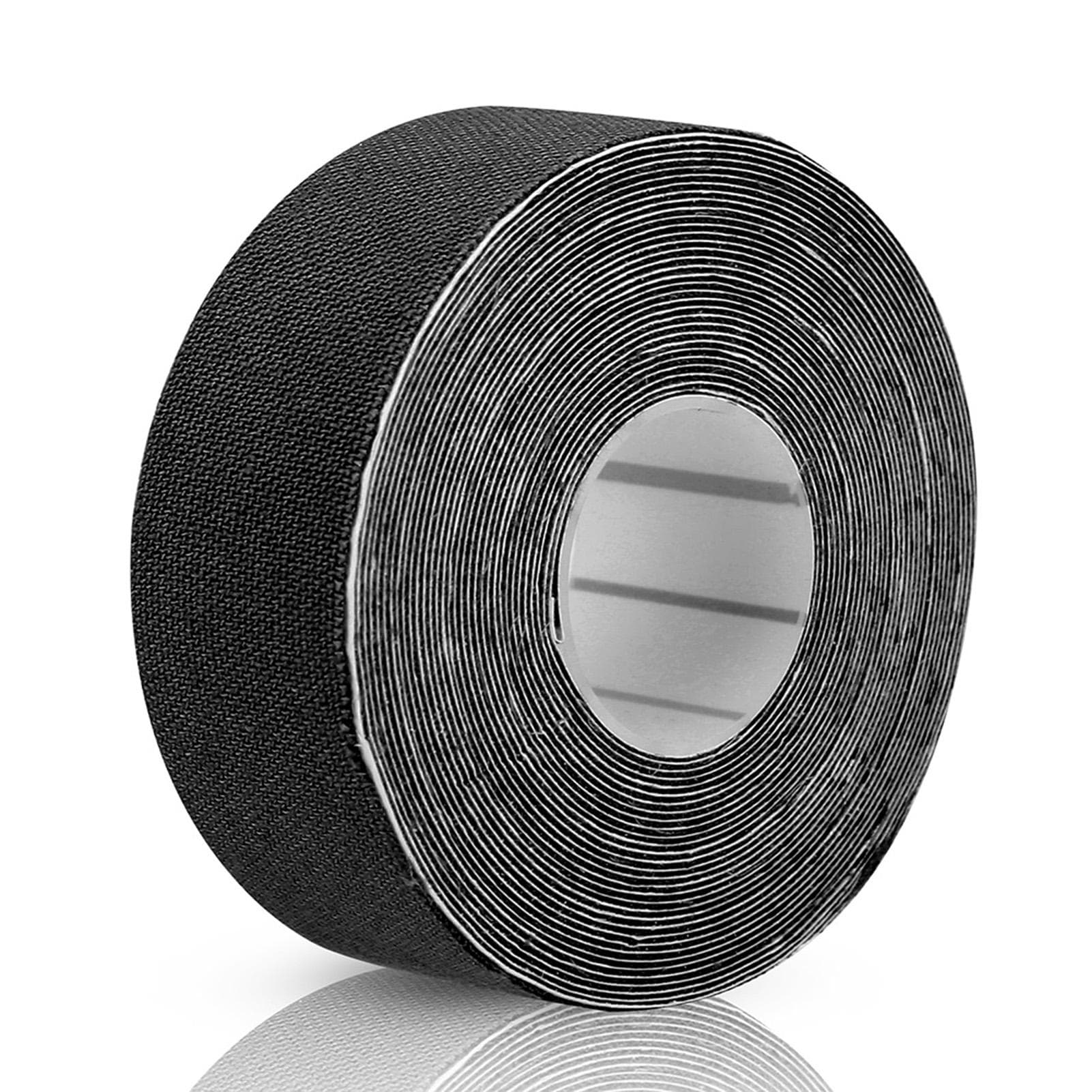 1Roll Cotton Elastic Adhesive Strain Injury Muscle Sports Sticker Bandage Tape (Black) black