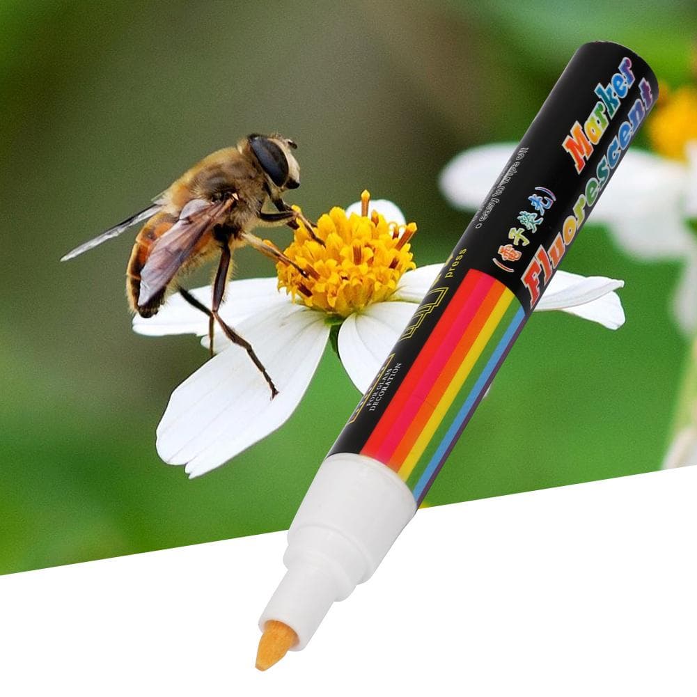 High Quality Plastic Bee Queen Marker Pen Mark Paint Tool Bee Keeping Tools 8 Colors(Purple)