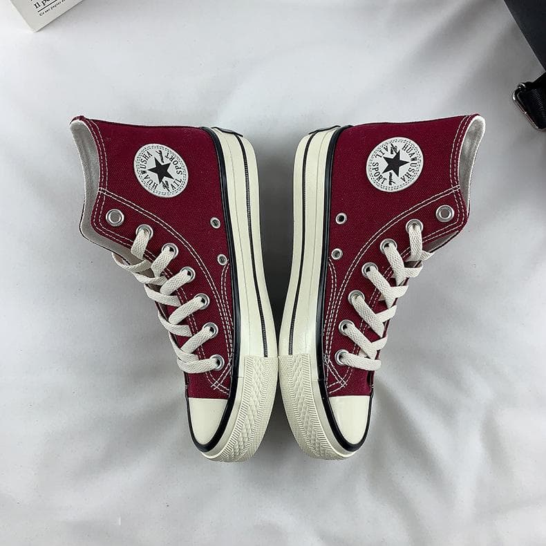 High-top Canvas Shoes Women's Spring and Autumn New Student Retro All-match Sneakers 38