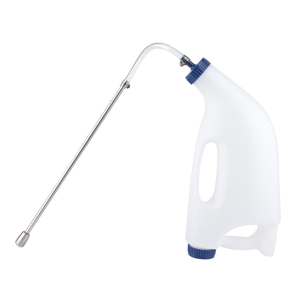 Stainless Steel Farm Animals Calf Cow Feeding Water Medicine Milk Bottle Accessory4L