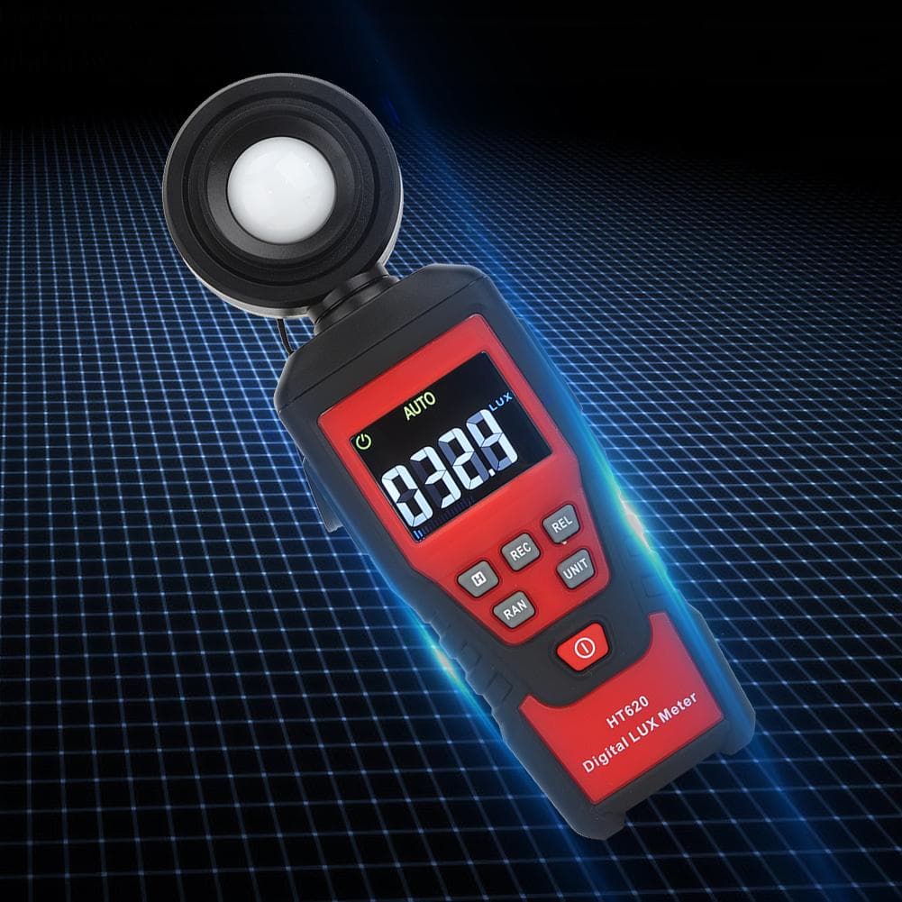 HT620 Portable Light Meter Digital Luxmeter Illuminometer Testing Instrument with High Accuracy