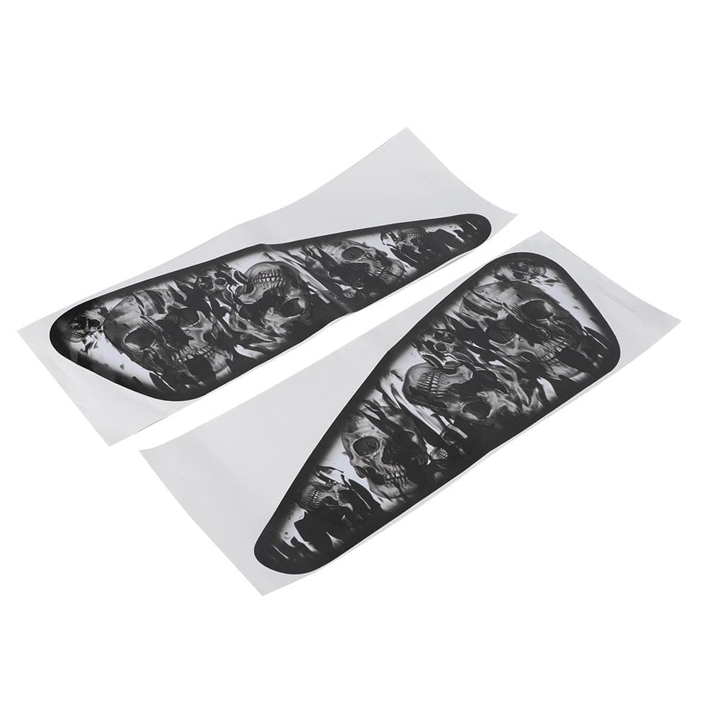 2pcs Motorcycle Decals 3D Colorful Inkjet Decorative Stickers Waterproof Dust Free
