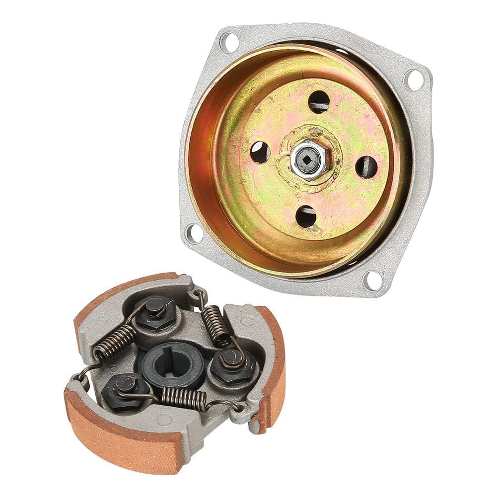 6T T8F Clutch Drum Bell Housing+ Plate Fit for Mini Pocket Quad Dirt Bike ATV 47cc 49cc