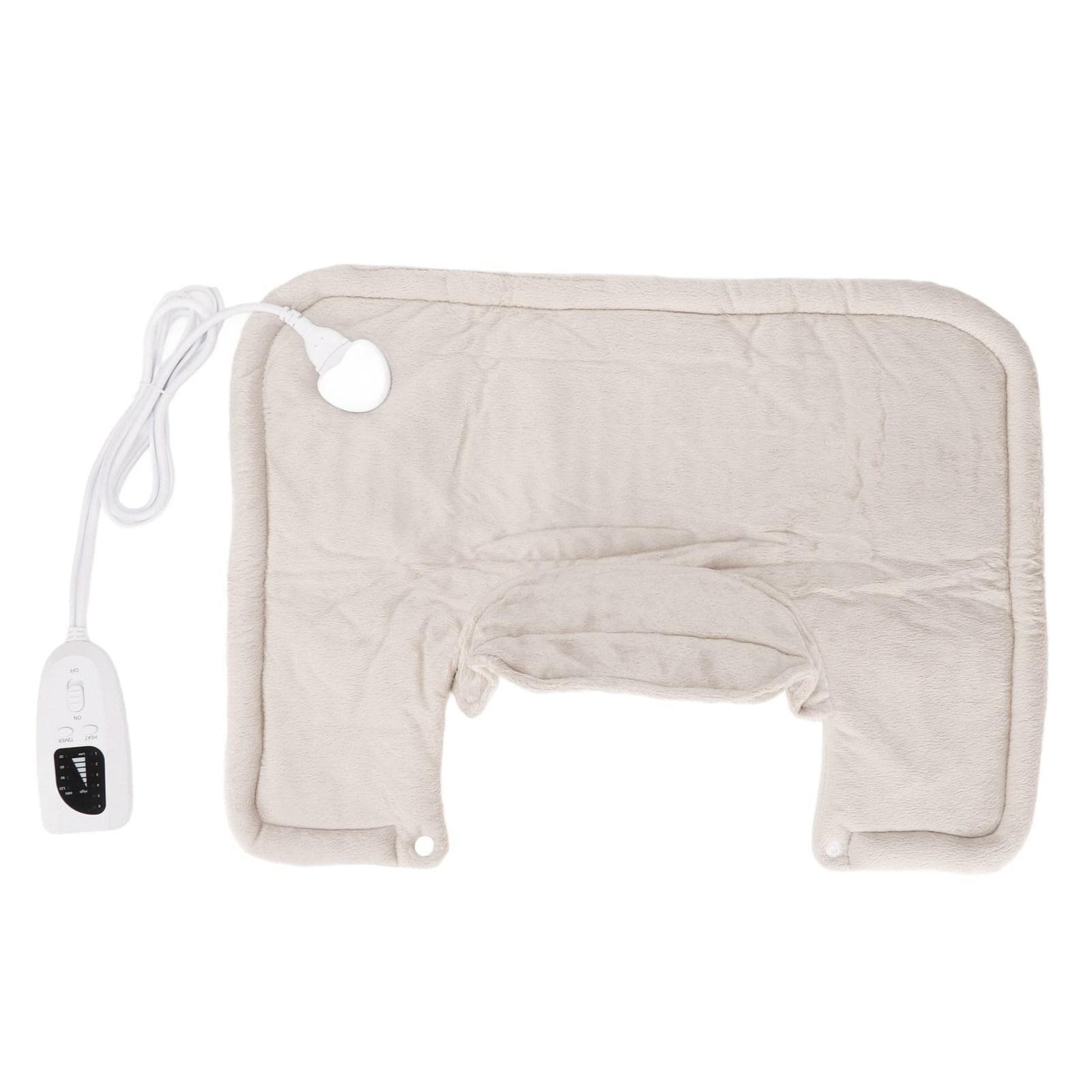Heating Shoulder Pad 6 Levels Hot Compress Auto Off Washable LCD Controller Electric Heated Neck UK Plug