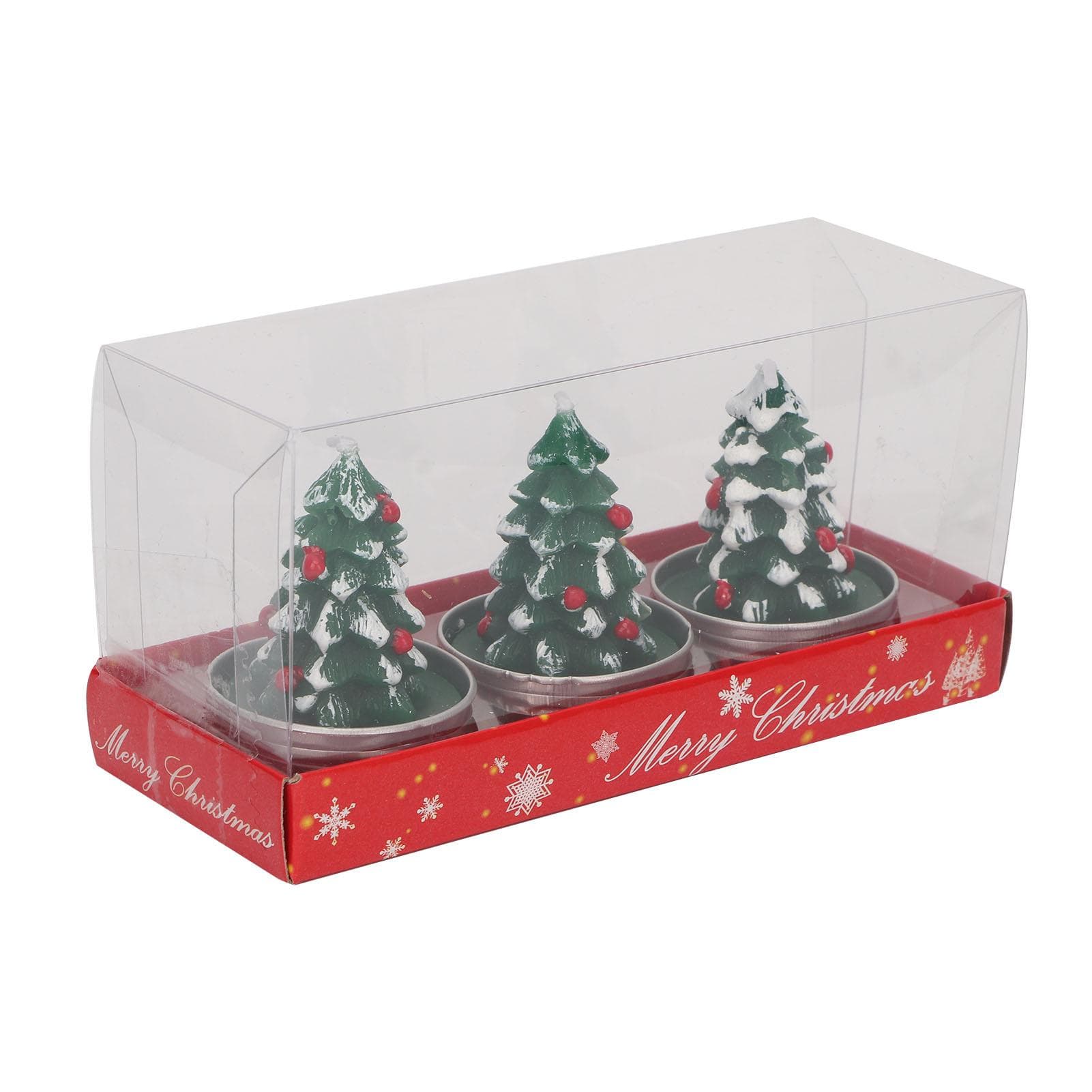 Christmas Tree Tealight Candles Hand Crafted Delicate Christmas Tree Shaped Candles for Christmas