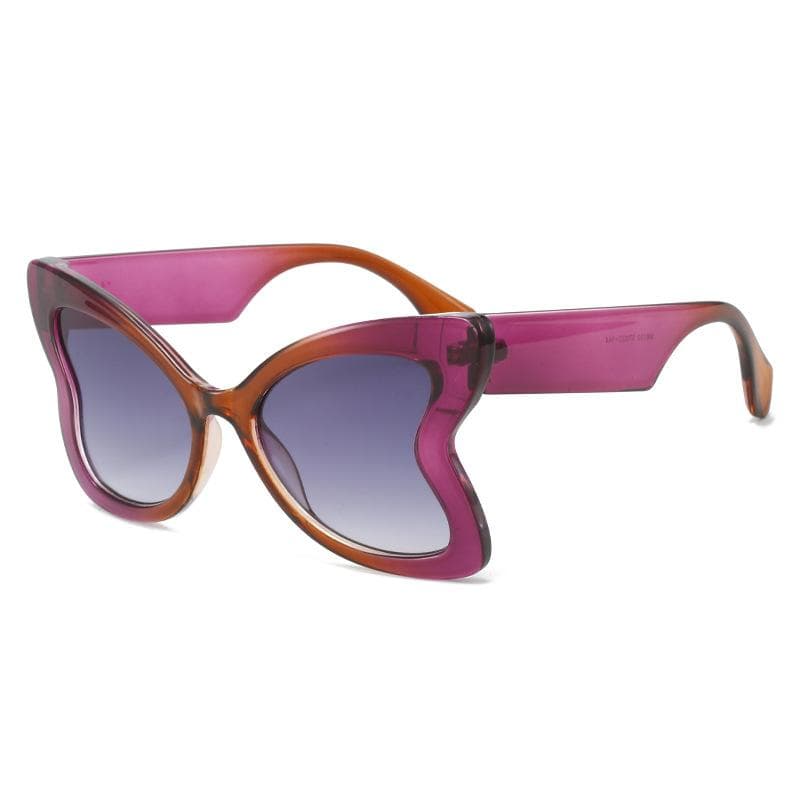 Sexy Butterfly Sunglasses Women Luxury Y2k Punk Cat Eye Sun Glasses Vintage Steampunk Eyewear UV400 Protection as picture