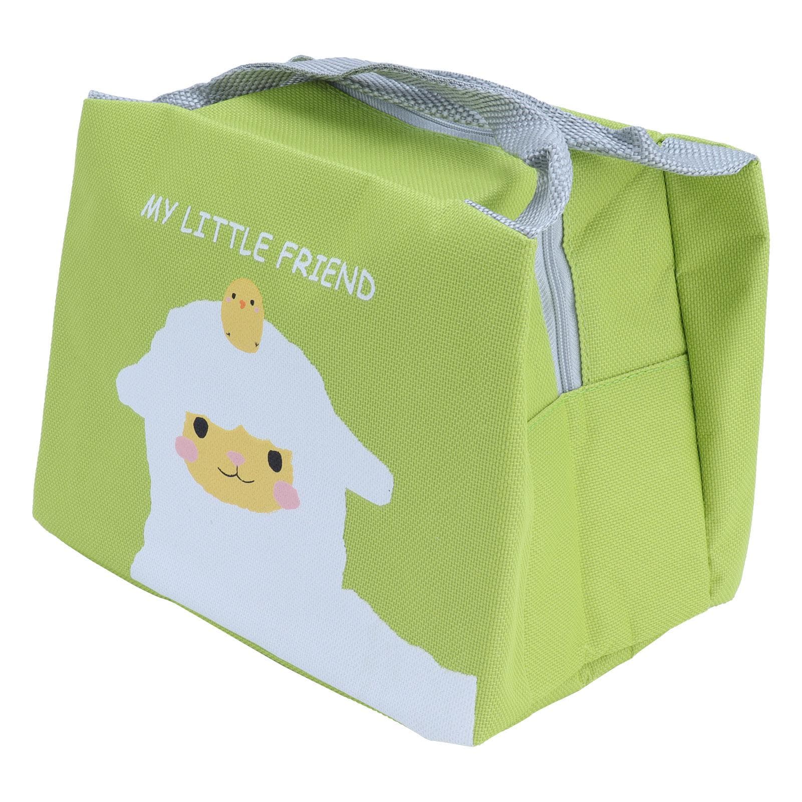 Lunch Bag Cartoon Portable Picnic Food Box Storage Tote Bag for Home Office Outdoor PicnicAlpaca