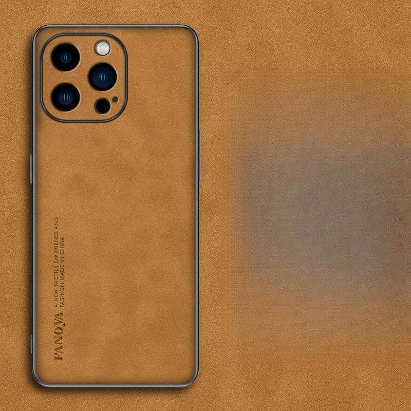 Applicable To IPhone16PRO Sheep Bar Skin Cell Phone Case Apple 13 All-inclusive Business Leather 14 Skin Soft Shell iPhone5