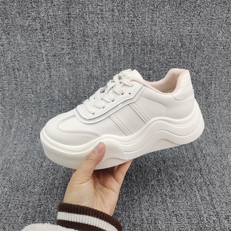 Thick-soled White Shoes Women's Spring New Wave Bottom Casual All-match Sports Shoes 40