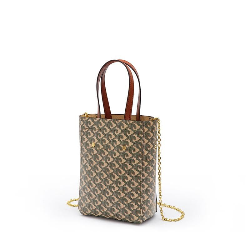 Fashionable, Simple and Light Luxury Women's Hand-held Shoulder Crossbody Bag, Casual Dog-tooth Women's Large-capacity Tote Bag