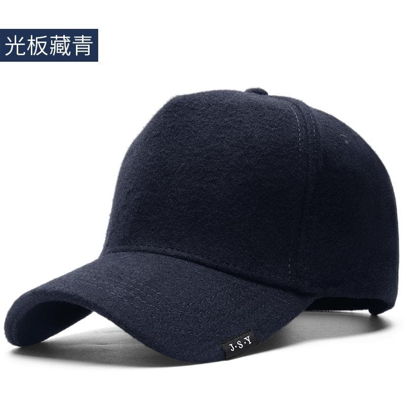 High Top Big Size Felt Basebal Hats Man Woman Winer Outdoors Warm Wool Sport Snapback Cap 56-60cm 60-65cm 60-65cm