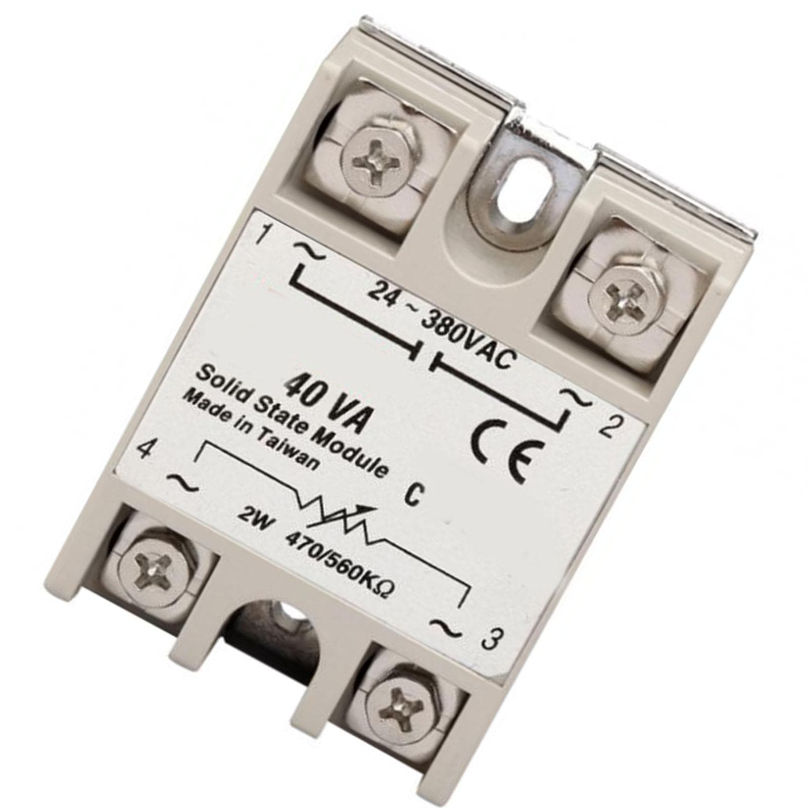 40A Solid State Relay Input 2W 470 560K Ohm  Output 24?380VAC Resistance Voltage Regulator Single Phase
