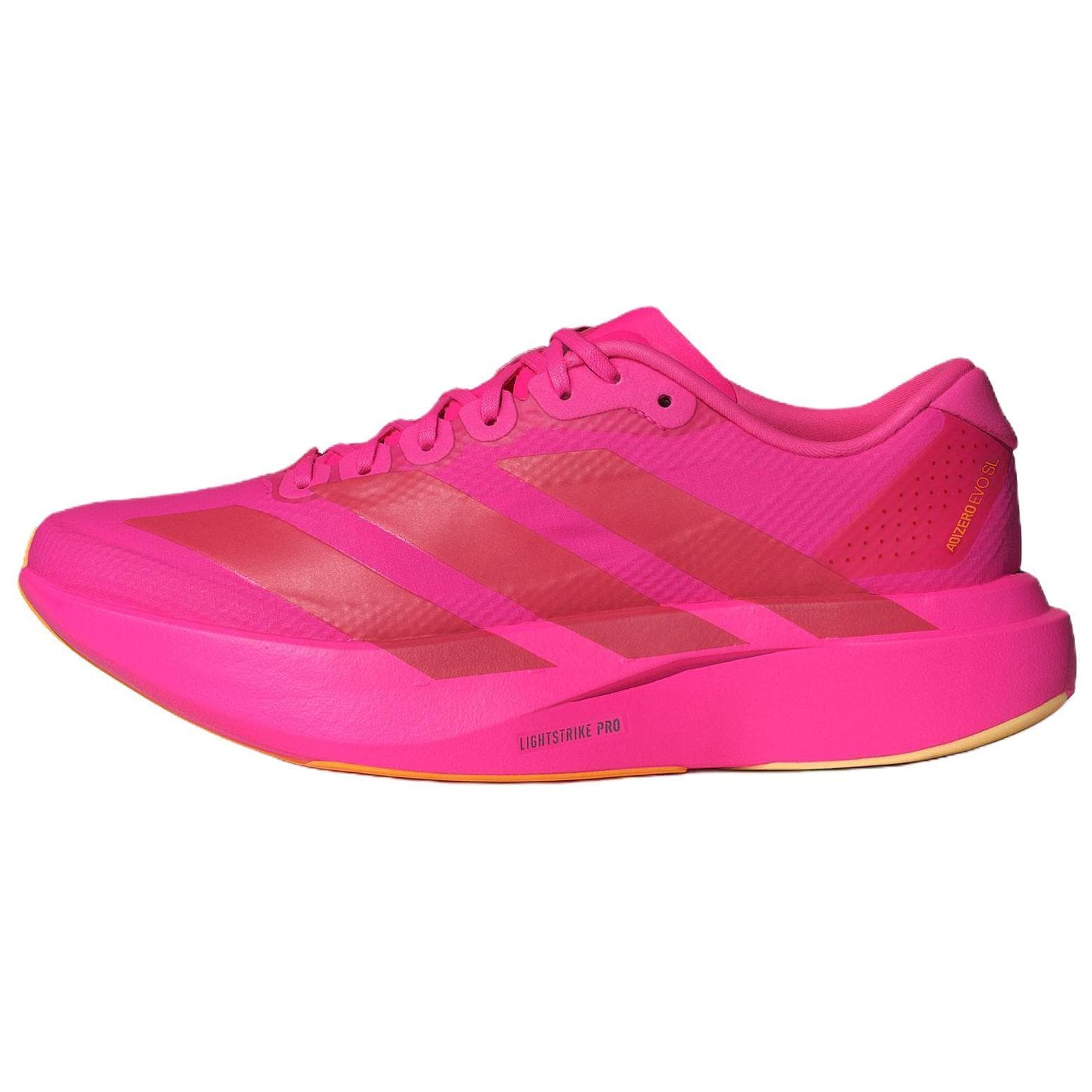 Adidas Adizero Evo SL Slip Resistant, Abrasion Resistant, Rebound Racing Running Shoes Women's Bright Pink KI6930 38⅔
