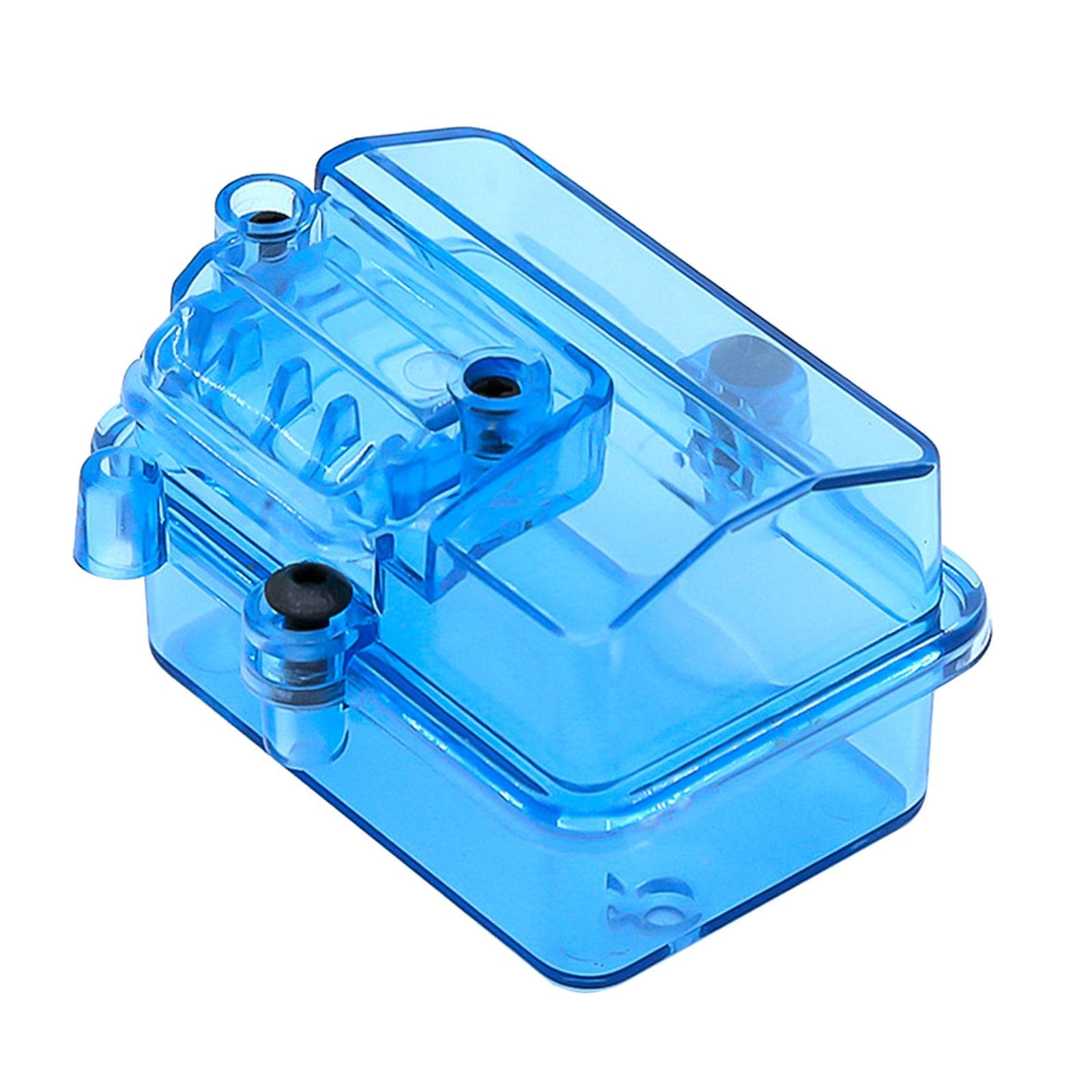Transparent Waterproof ESC Receiver Box Protective Case Cover Sealed Box Replacement for Huanqi 727 blue