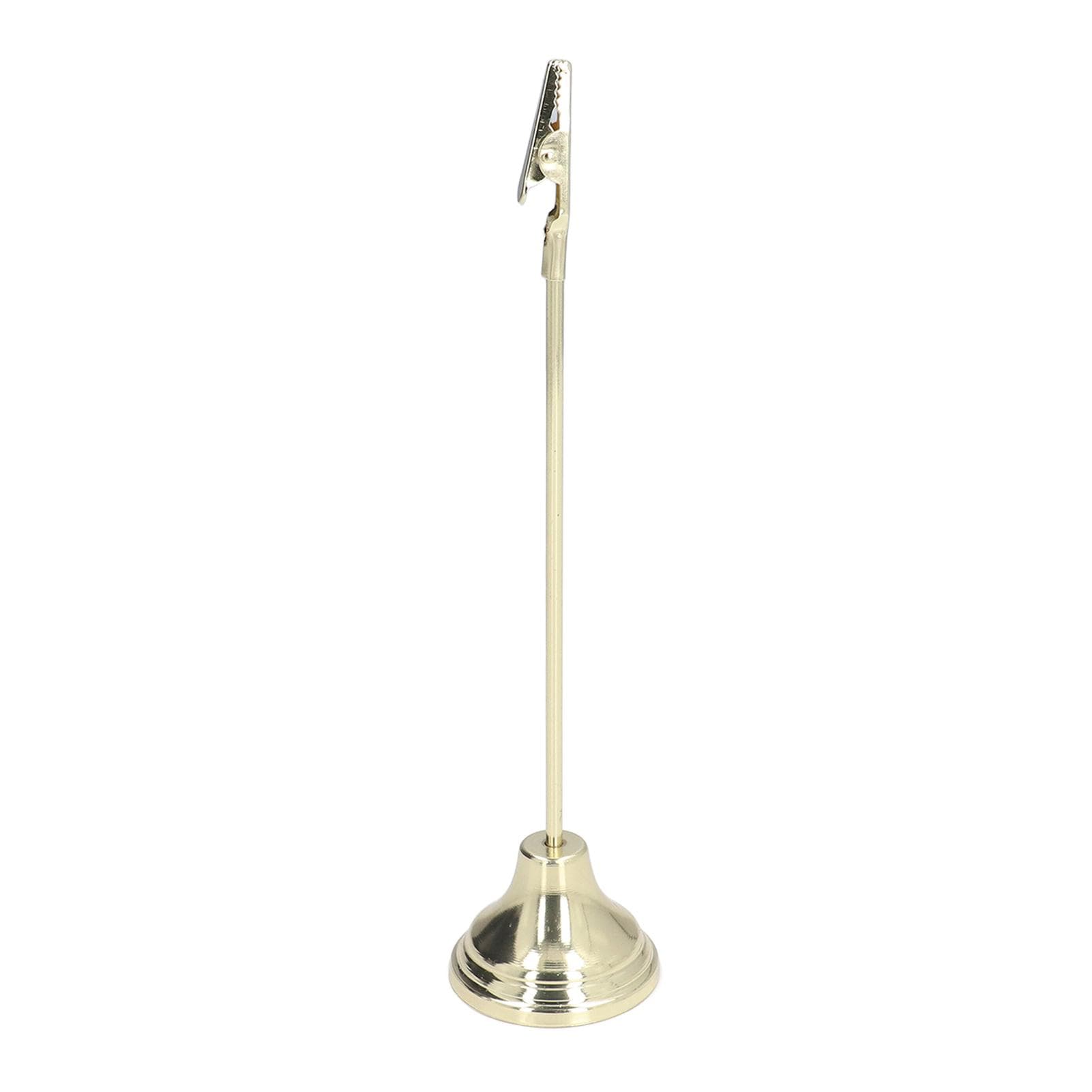 Table Number Holder Sturdy Durable Strong Clips Electroplating Process Stable Place Card Holder for gold