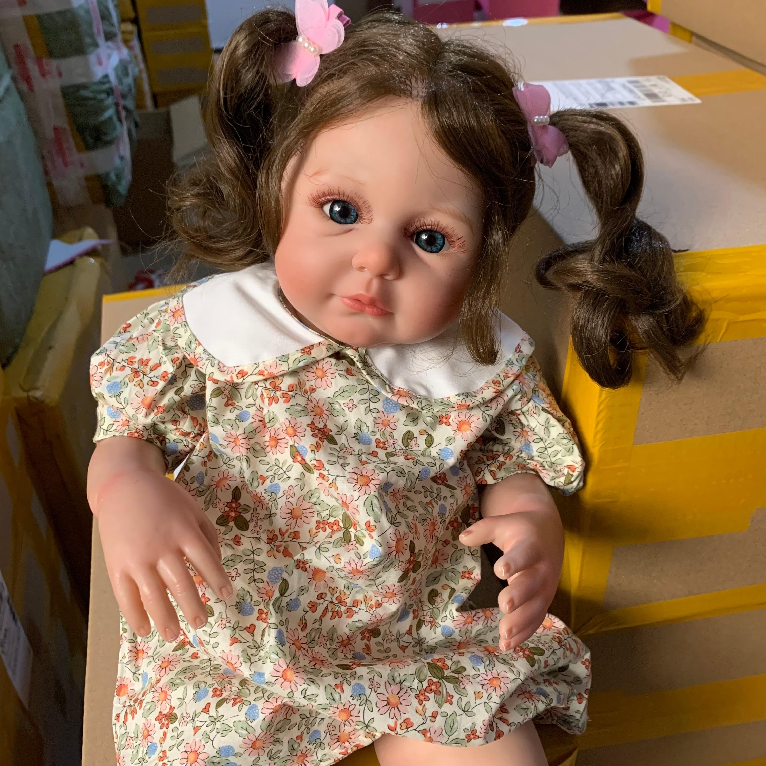 Realistic 20 Inch 50 CM 3D-Paint With Visible Veins Soft Silicone Reborn Baby Doll Toy Alive Kids Boneca Art Bebe
