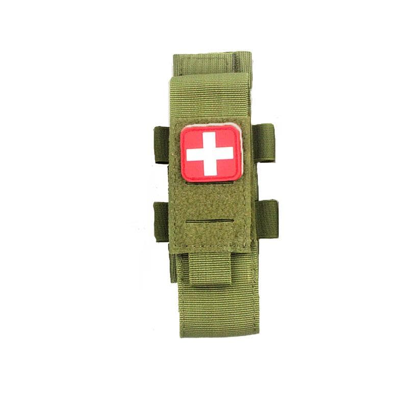 1PCS Laser Storage Wound Medical Cutting Bag Tactical Tourniquet Support Bags Multi-function Sleeve army green