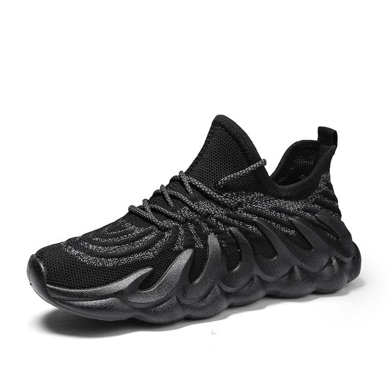 Autumn New Men's Shoes Fashion Jelly Sole Sports Shoes Comfortable Breathable Running Shoes Large Size Cross-border Leisure 45