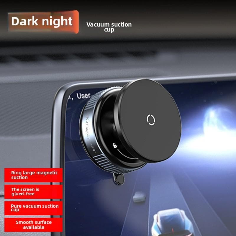 360 ° Adjustable Vacuum Magnetic Phone Holder, Suitable for Cars/gyms/mirrors/smooth Surfaces Without Holding Suction Cup Phone Holder black