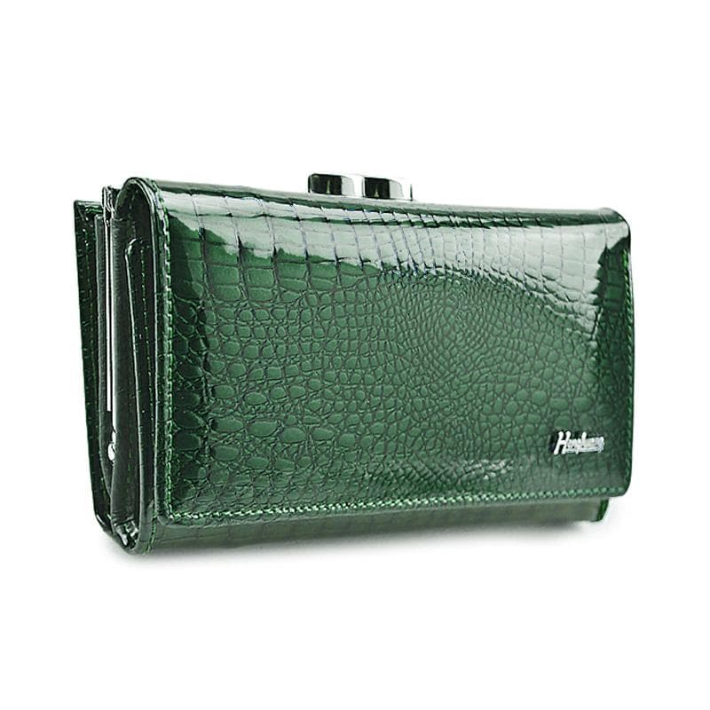 Women Wallet Genuine Leather Luxury Brand Fashion Fashion Short Female Alligator Hasp Lady Coin Purses Small Wallets green