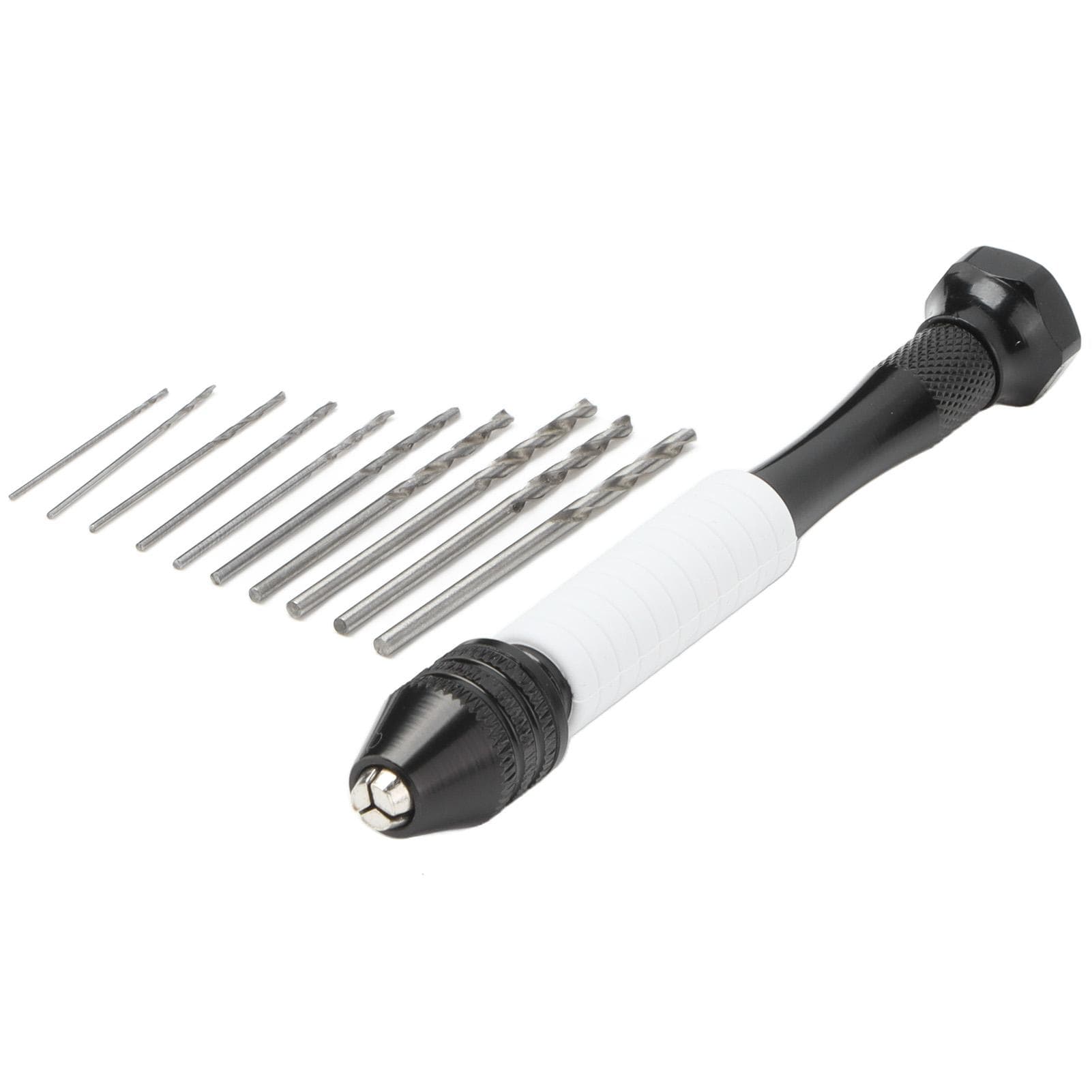 11Pcs Hand Twist Drill Various Drilling Bits Tool Set Kit for Wood Plastic Rubber