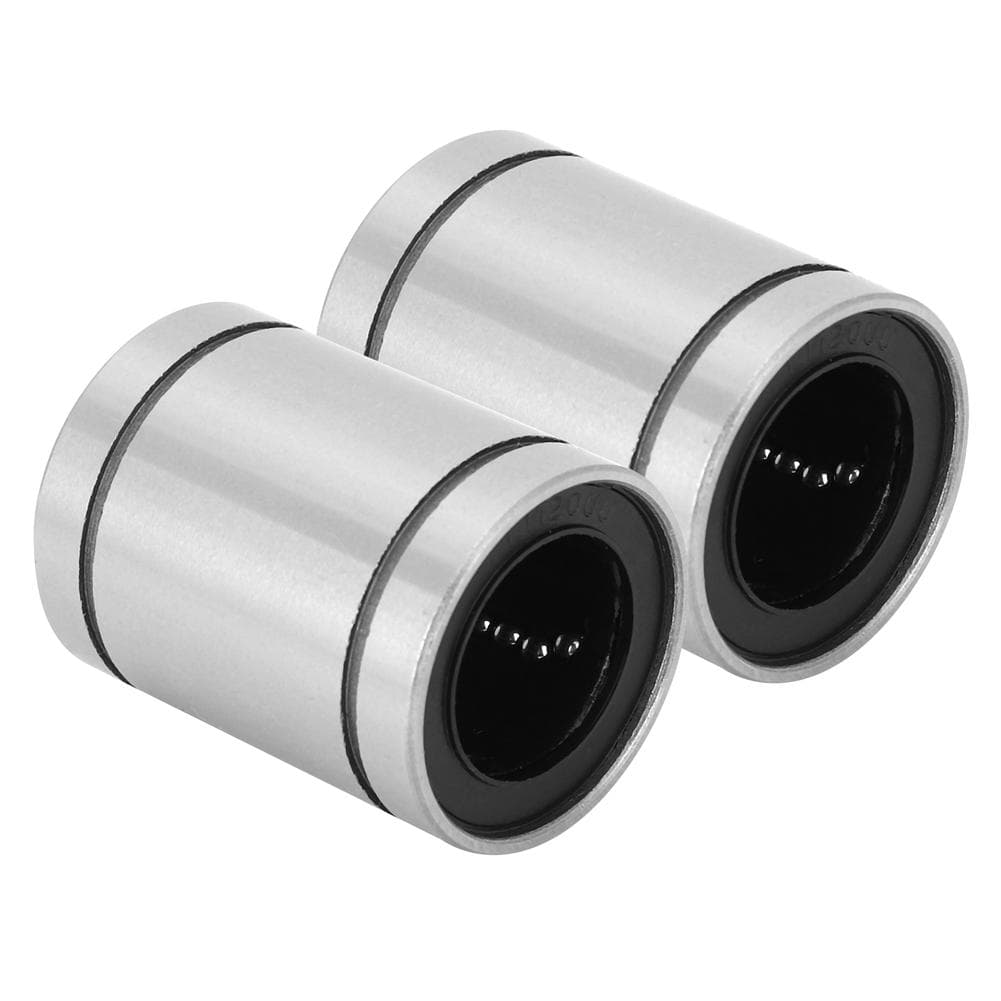 2Pcs Linear Motion Bearings Flange Extended Fast Rotating Speed Low Noise Bearing LM20UU