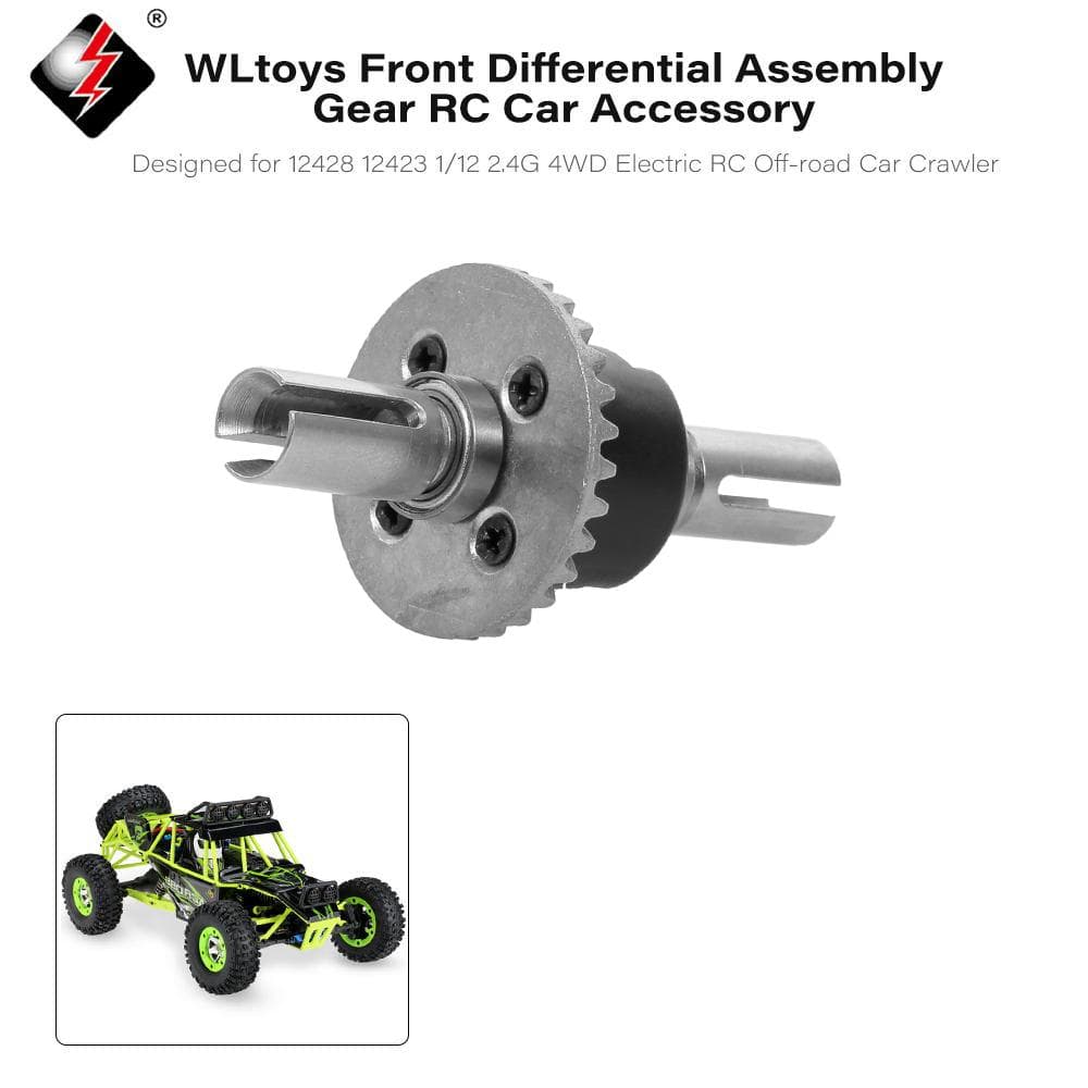 WLtoys Metal Front Differential Assembly Gear RC Car Accessory for 12428 multicolour