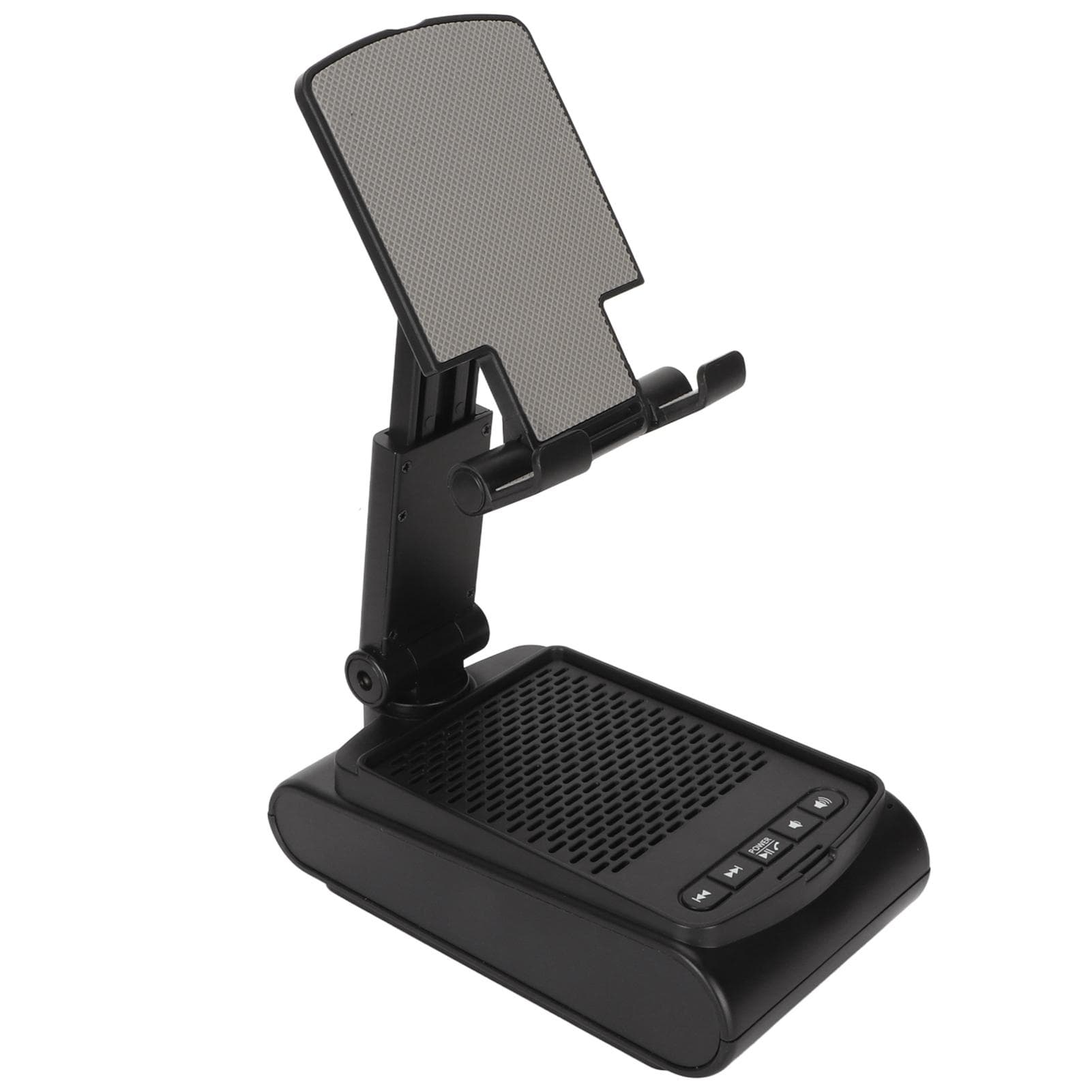 F25 Cell Phone Stand Wireless Speaker Anti Slip Foldable Adjustable Phone Holder Speaker with