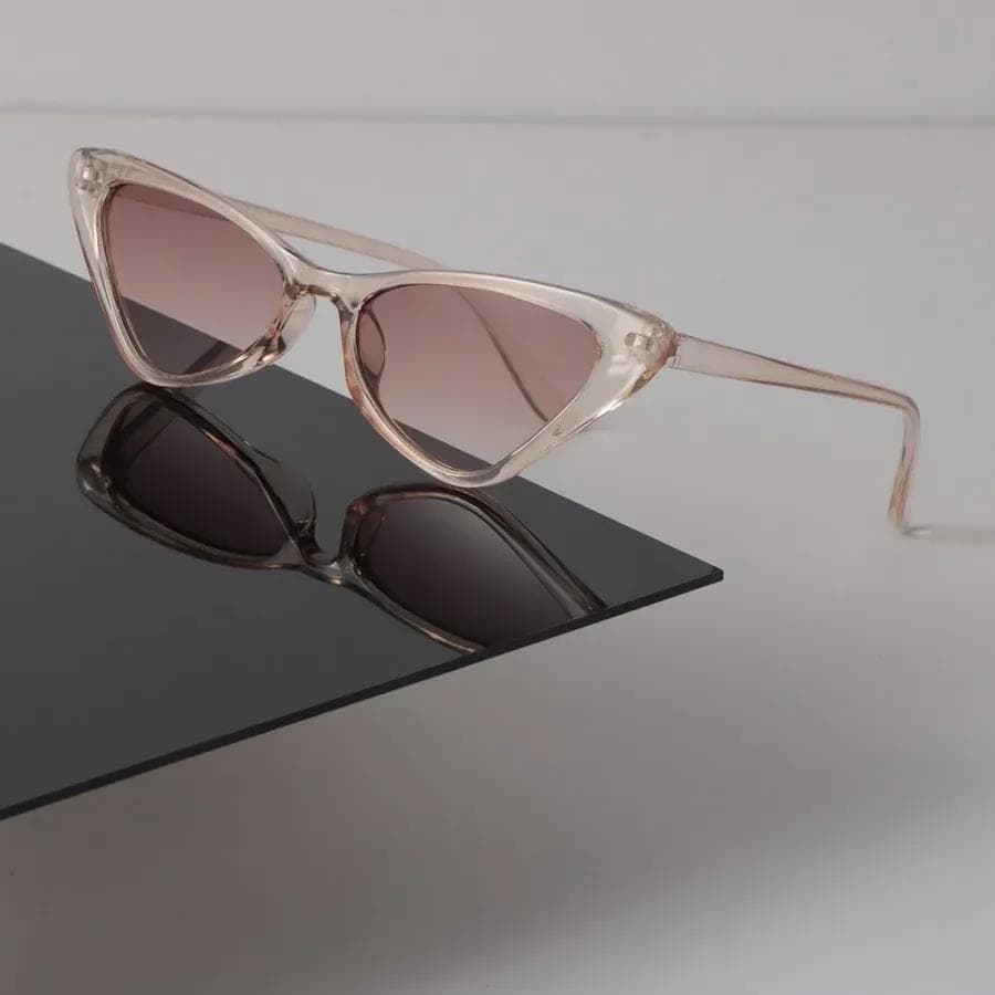 Retro Cat Eye Sunglasses Women Men Luxury Designer Mirror Lens Small Frame Sun Glasses UV Protection Other