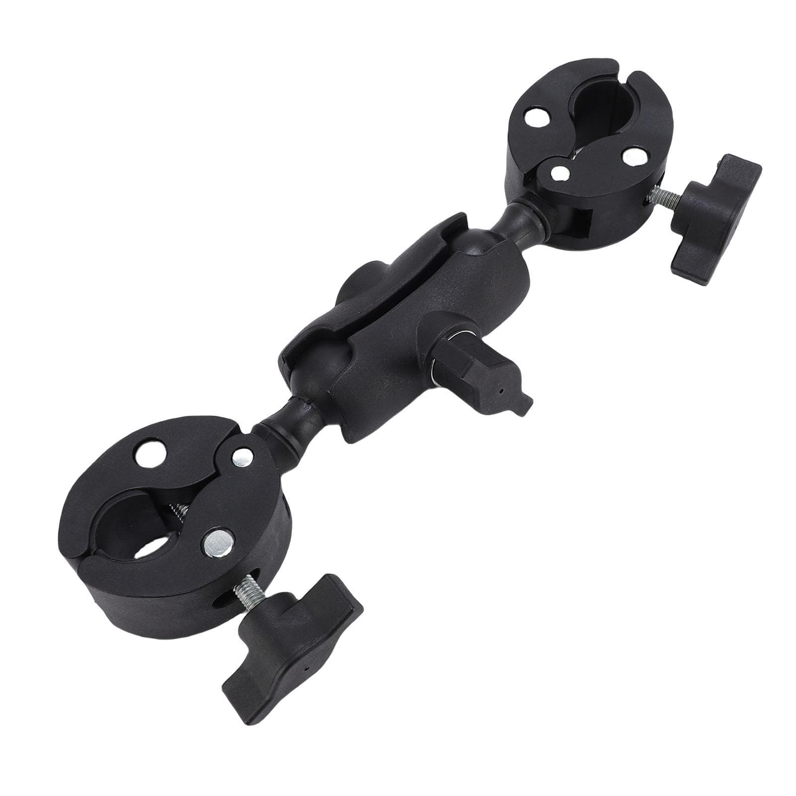 Double Clamp Mount Bracket with 360 Degree Ballhead Articulating Arm Umbrella Holder Camera Clamp