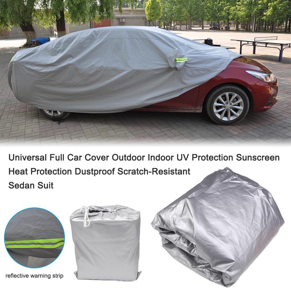Full Car Cover Indoor Outdoor Sunscreen Heat Protection Dustproof Anti-UV Scratch-Resistant XL
